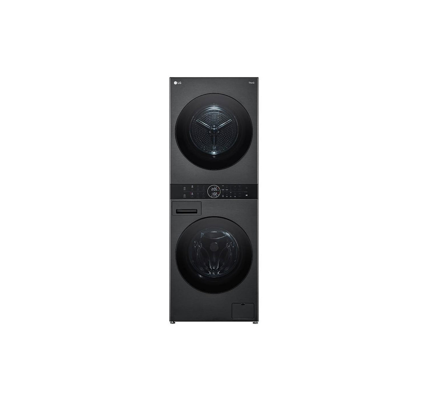 LG washer & dryer Wash Tower, 12/10 kg, 1400 RPM, Black Steel, W4W8BVPKZHM
