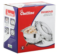 Chefline Stainless Steel Hot Pot, 2500 ml, Diamond