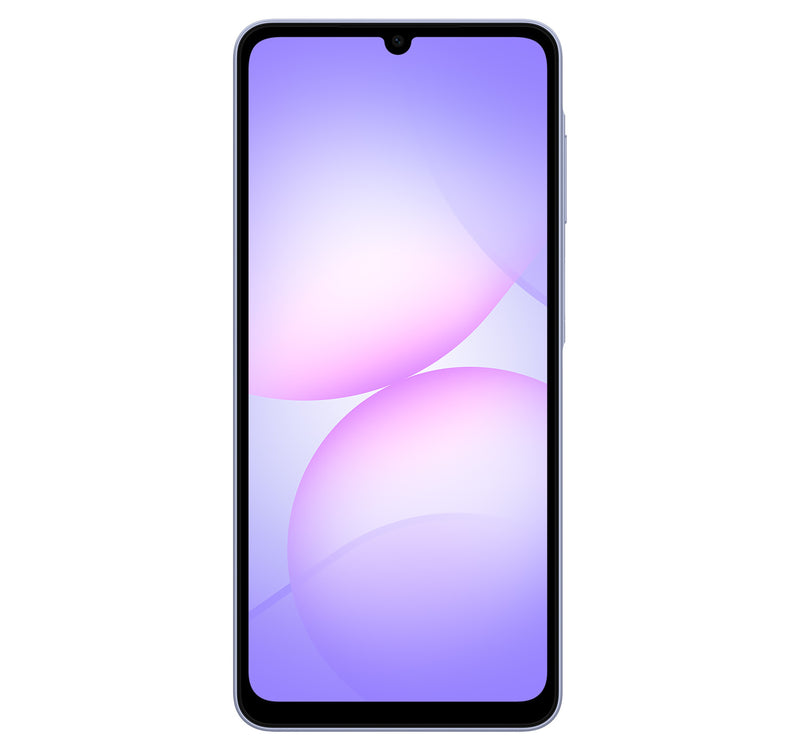 هاتف ذكي Samsung Galaxy A07 4G، ذاكرة وصول عشوائي (RAM) سعة 4 جيجابايت، سعة تخزين 128 جيجابايت، بنفسجي فاتح، SM-A075FLVGMEA