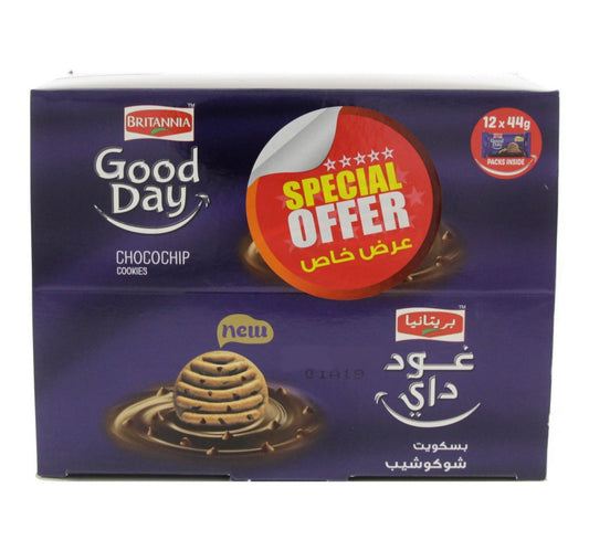 Britannia Good Day Choco Chip Cookies 12 x 44 g