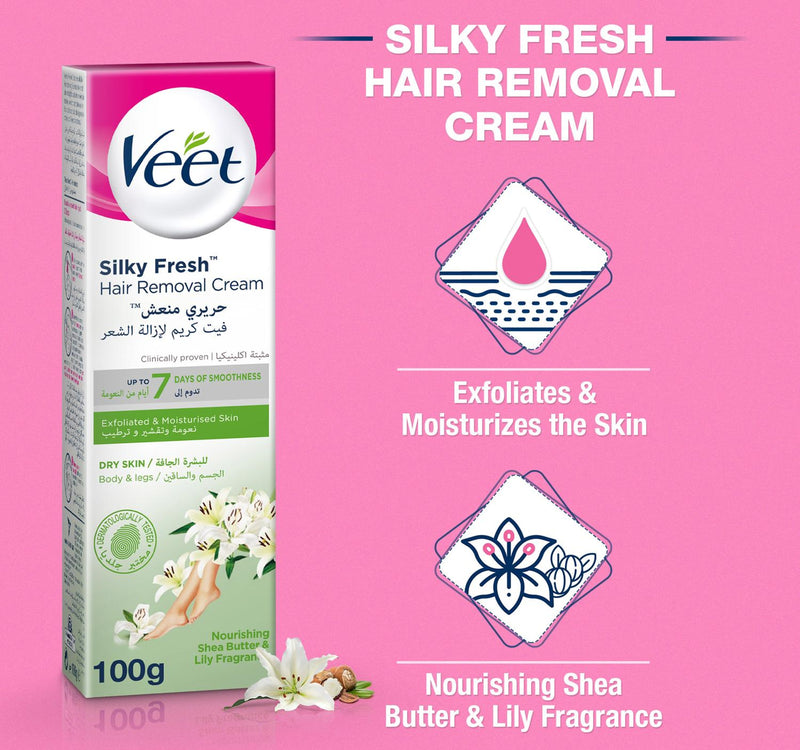 Veet Hair Removal Cream Dry Skin 100 ml