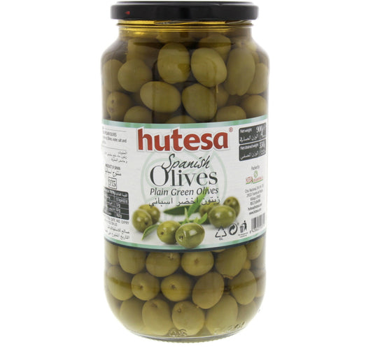 Hutesa Spanish Plain Green Olives 550 g Lulu Hypermarket