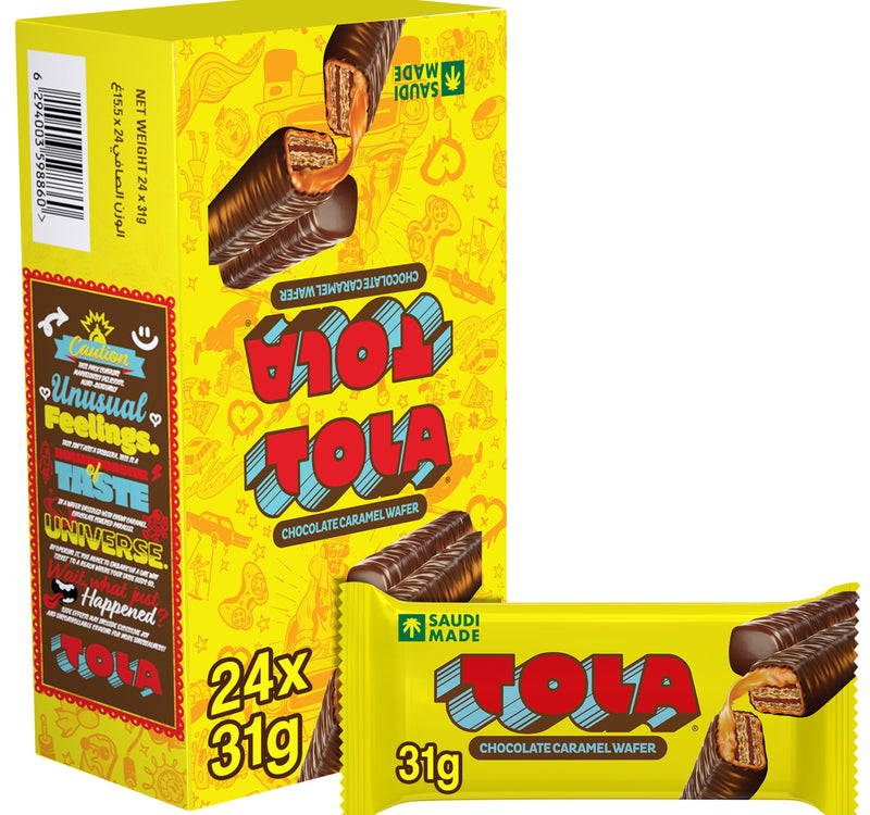 Nestle Tola Chocolate Caramel Wafer 24 x 31 g Lulu Hypermarket