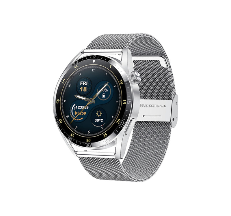 Wiwu Smart Watch Pro Smartwatch, 1.3 inches Display, Silver, SW02 Lulu Hypermarket