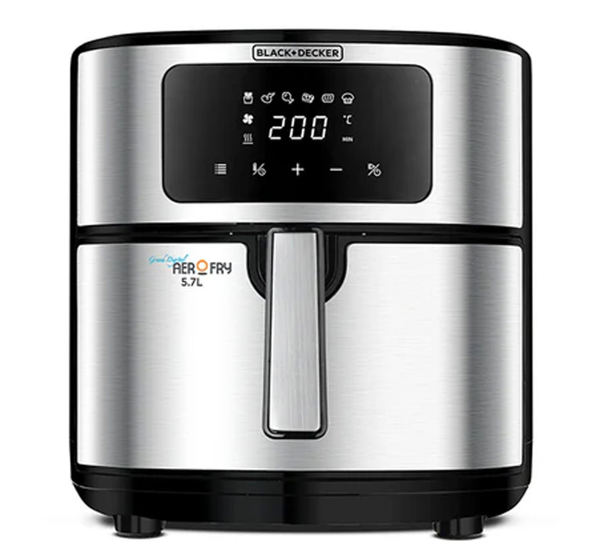 Black+Decker 6-in-1 Air Fryer, 5.7L, Stainless Steel, AF7257-B5
