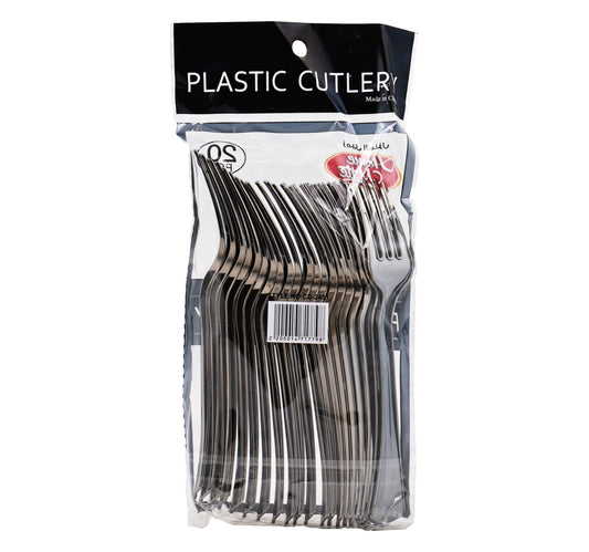 Home Mate Plastic Fork Silver CD-2401 20 pcs