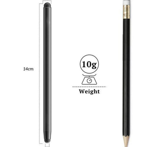 Iends 2 in 1 Rubber Tip Stylus Pen, Black, IE-PN846