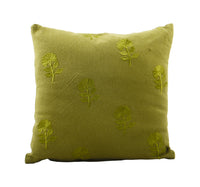 Homewell Cushion 40 x 40cm Embroidery Green