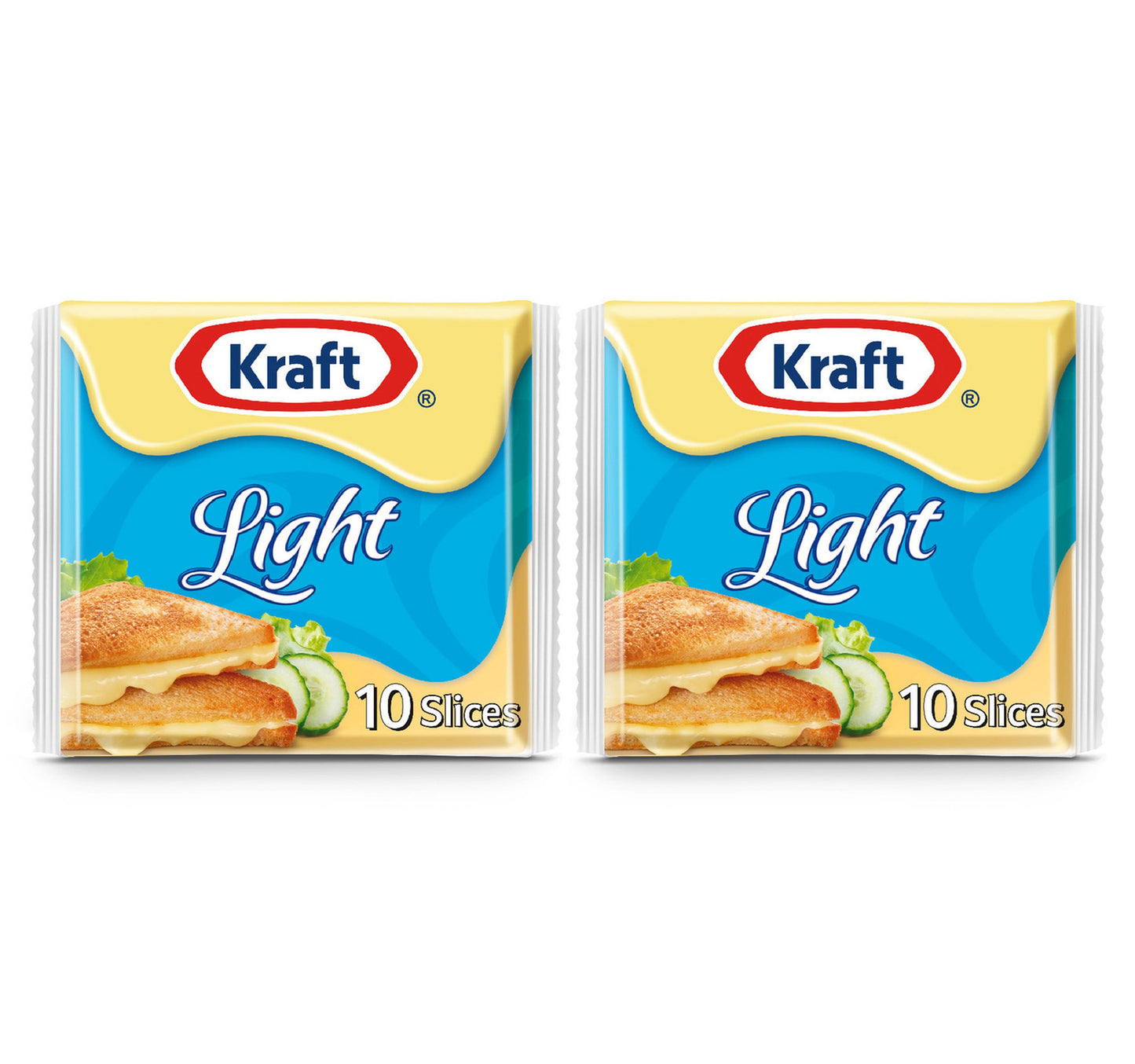 Kraft Cheese Slices Light 2 x 200 g Lulu Hypermarket