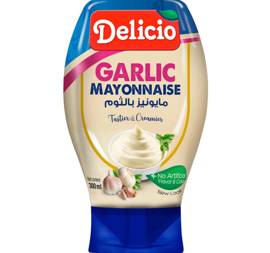 Delicio Garlic Mayonnaise 300 ml Lulu Hypermarket