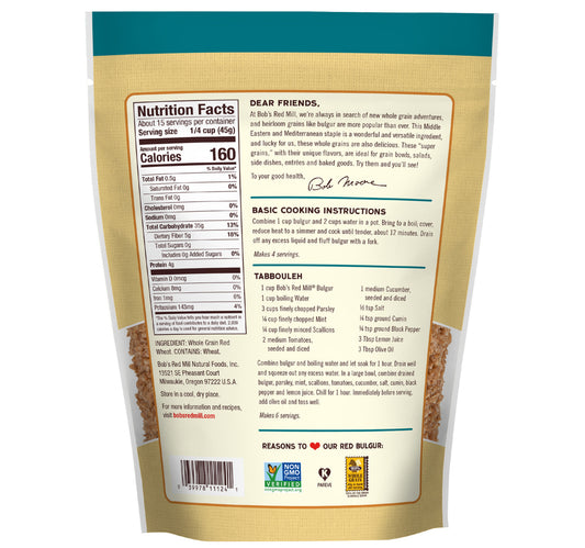 Bob's Red Mill Whole Grain Red Bulgur 680 g