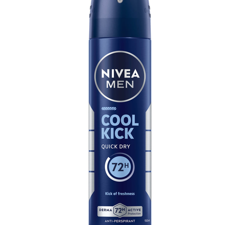 Nivea Men Cool Kick Deodorant for Men Fresh Scent Spray 150 ml