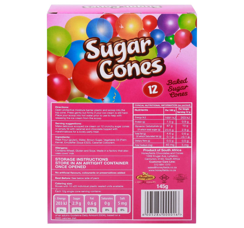 Honeyfield Sugar Cones 12 pcs