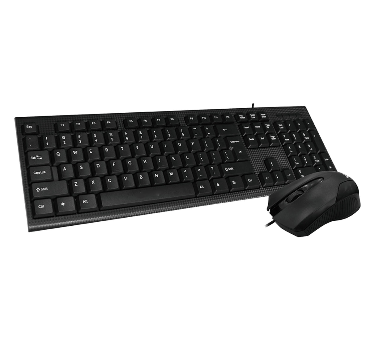 Iends USB Wired Computer Slim Keyboard and Wired Mouse Bundle Pack Plug and Play KM475