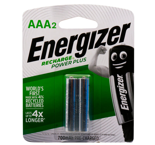 Energizer Rechargeable AAA Battery NH12, Pack of 2 Pcs