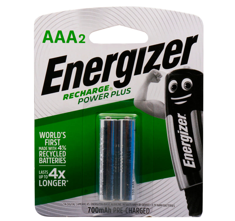 Energizer Rechargeable AAA Battery NH12, Pack of 2 Pcs