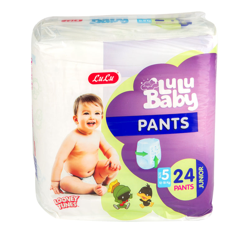 LuLu Baby Diaper Pants Size 5 Junior 12-18 kg 24 pcs