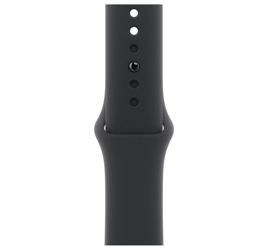 Apple Watch Series 11 GPS + Cellular Smartwatch, 42 mm Jet Black Aluminium Case with Black Sport Band (M/L), MF854AF/A