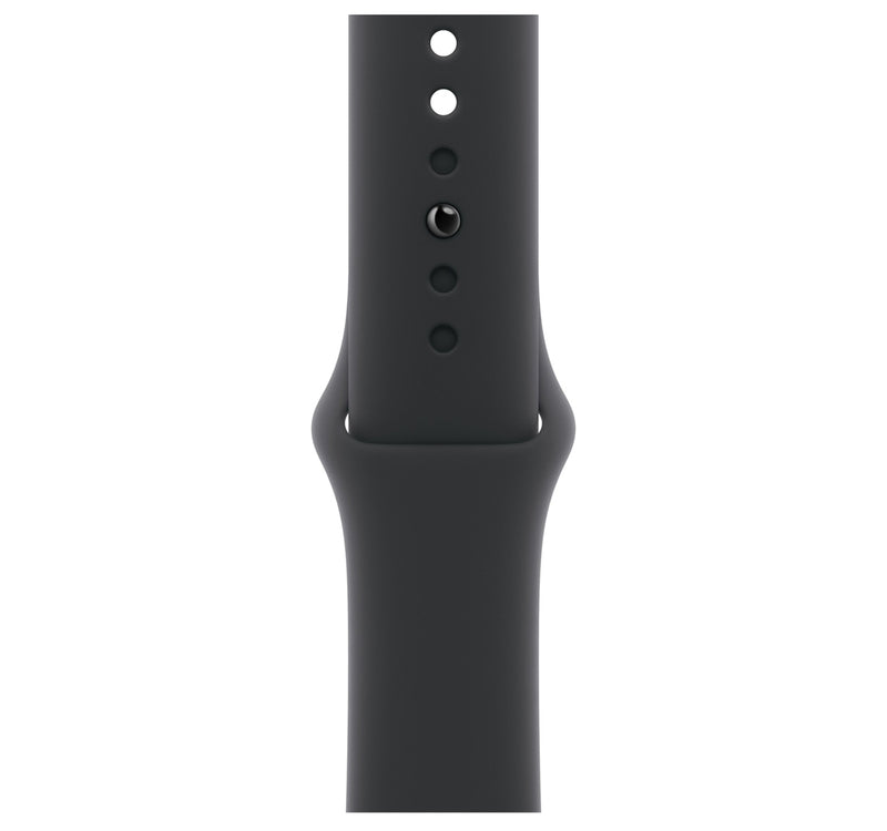 Apple Watch Series 11 GPS + Cellular Smartwatch, 42 mm Jet Black Aluminium Case with Black Sport Band (M/L), MF854AF/A