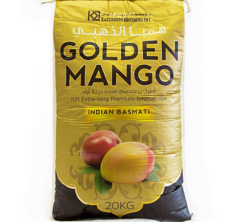 Golden Mango Premium 1121 Indian Basmati Rice 20 kg