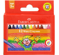 Faber-Castell Wax Crayons 12 Pieces