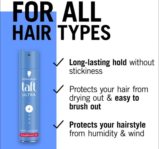 Taft Ultra Hair Lacquer For Strengthened Hair 250 ml
