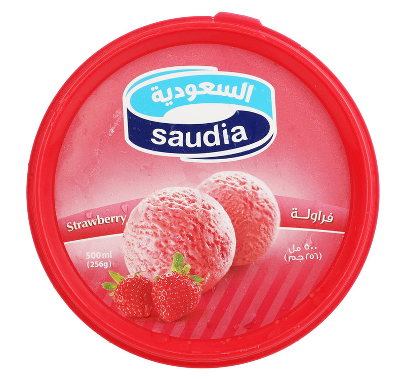 Saudia Ice Cream Strawberry 500 ml Lulu Hypermarket
