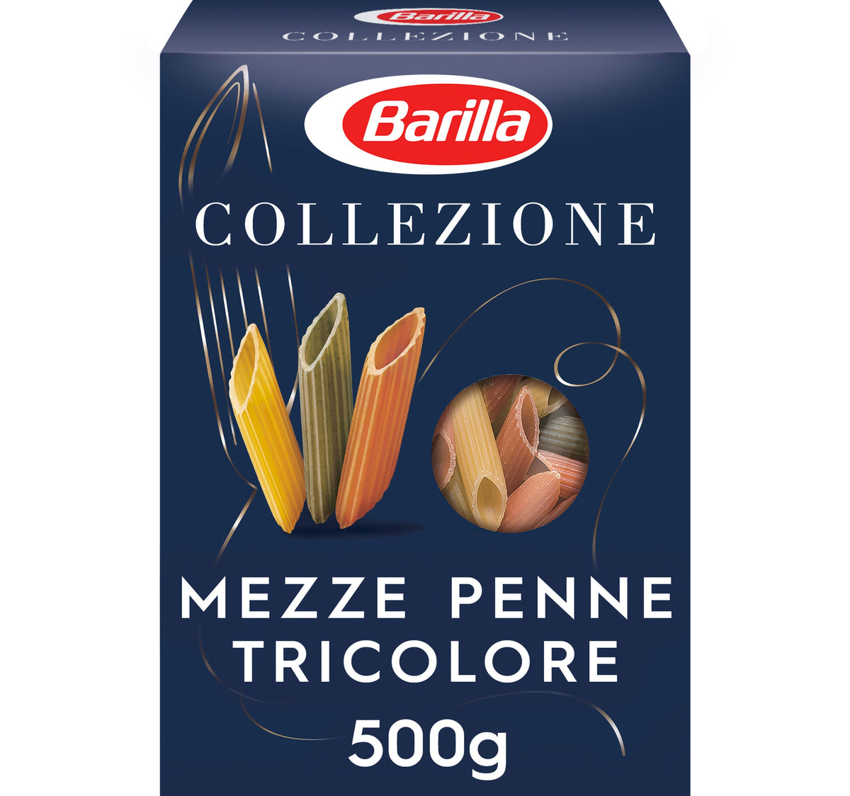 Barilla Mezze Penne Tricolore 500 g Lulu Hypermarket