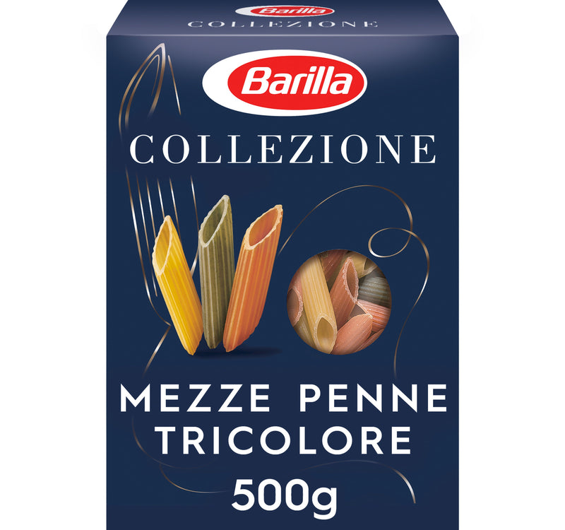 Barilla Mezze Penne Tricolore 500 g Lulu Hypermarket