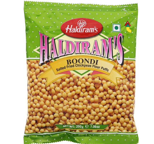 Haldiram's Boondi Salted Fried Chickpeas Flour Puffs 200 g Lulu Hypermarket