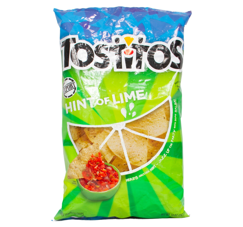 Tostitos Hint Of Lime Tortilla Chips 283 g