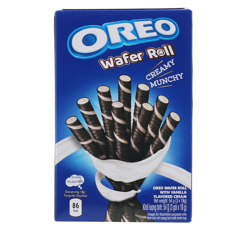 Oreo Wafer Roll with Vanilla Flavored Cream 54 g