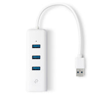 TP-Link Port Hub and USB Ethernet Adaptor, White, UE330