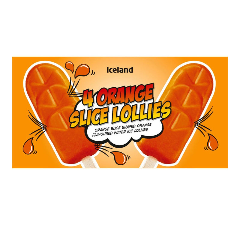 Iceland Orange Slice Lollies 4 x 60 ml