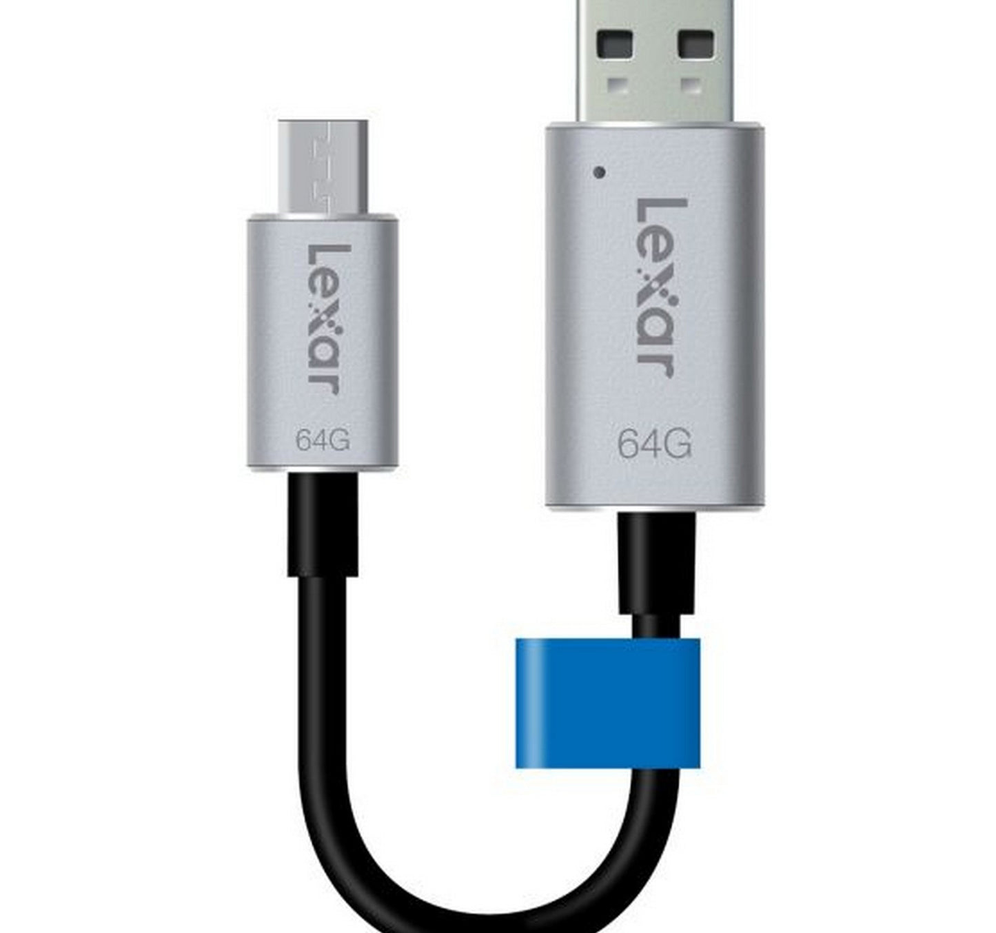محرك أقراص فلاش USB صغير Lexar Jump Drive، 64 جيجابايت، C20M-64 GBBEU