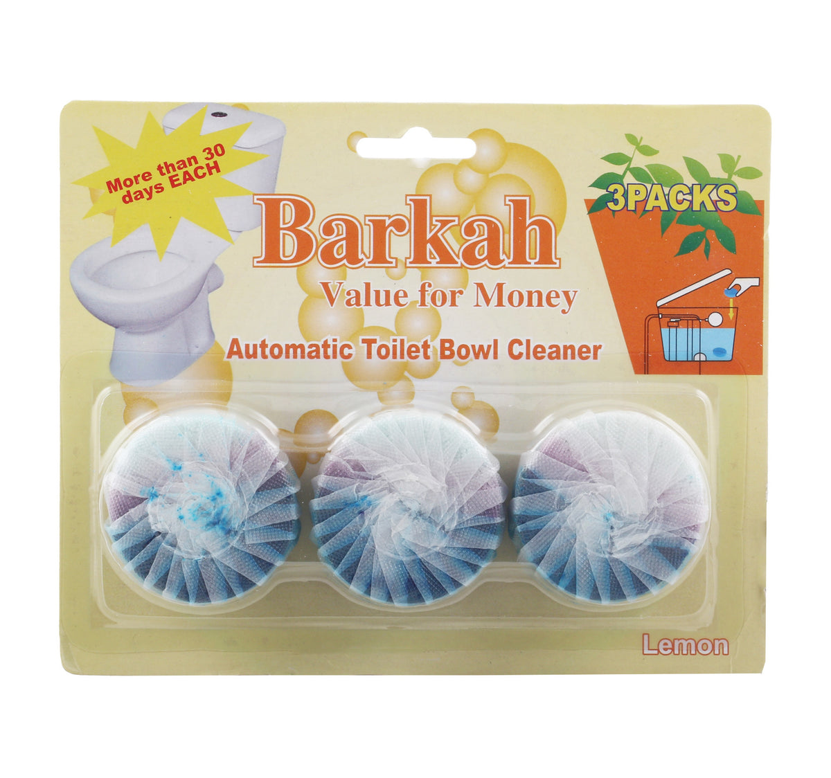 Barkah Toilet Block Original Value Pack 3 x 50 g