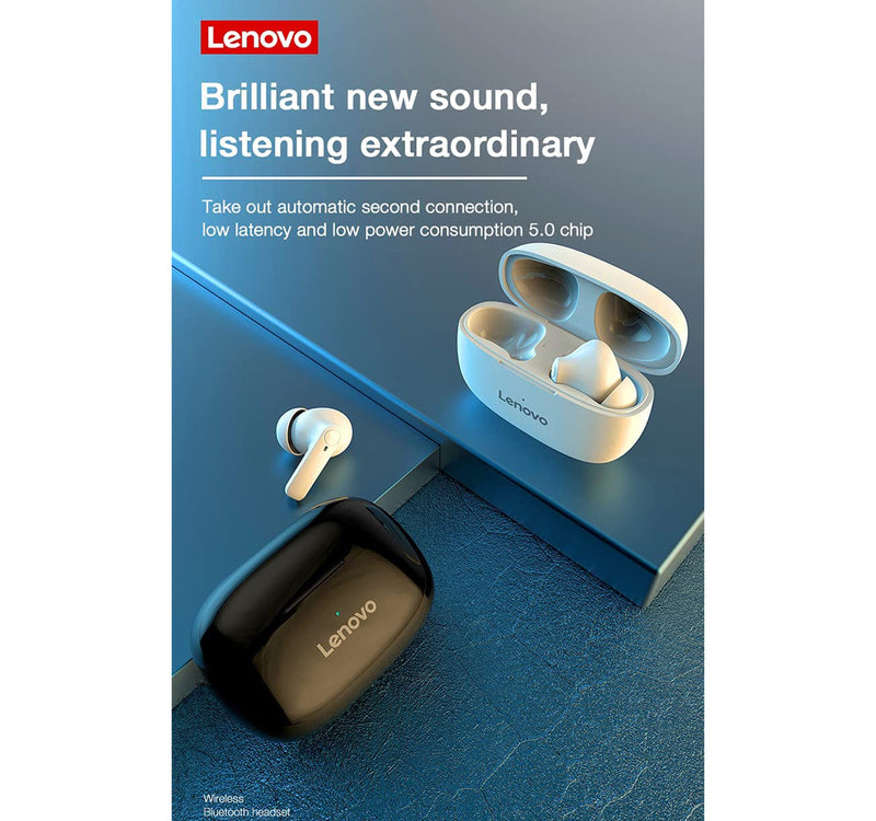 Lenovo HT05 True Wireless Earbuds, Black
