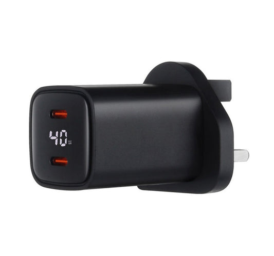 Trands Digital Display Ganfast Charger 40W AD768