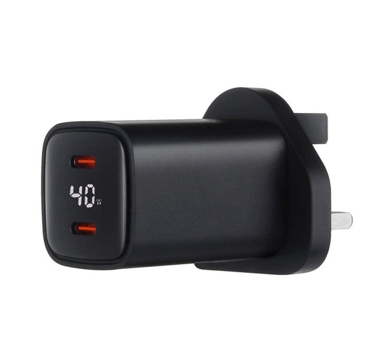 Trands Digital Display Ganfast Charger 40W AD768