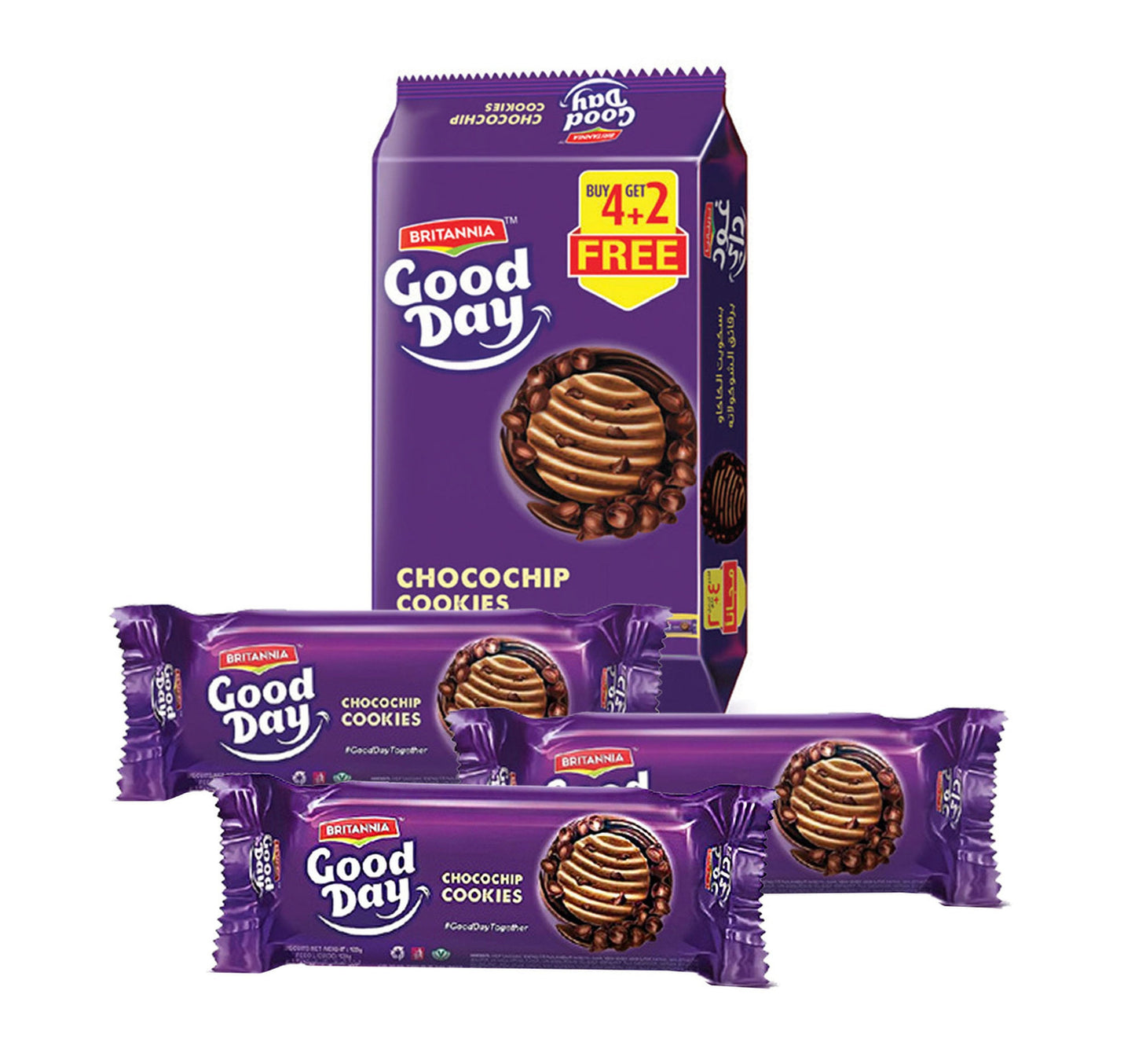 Britannia Good Day Chocochip Cookies Value Pack 6 x 120 g Lulu Hypermarket