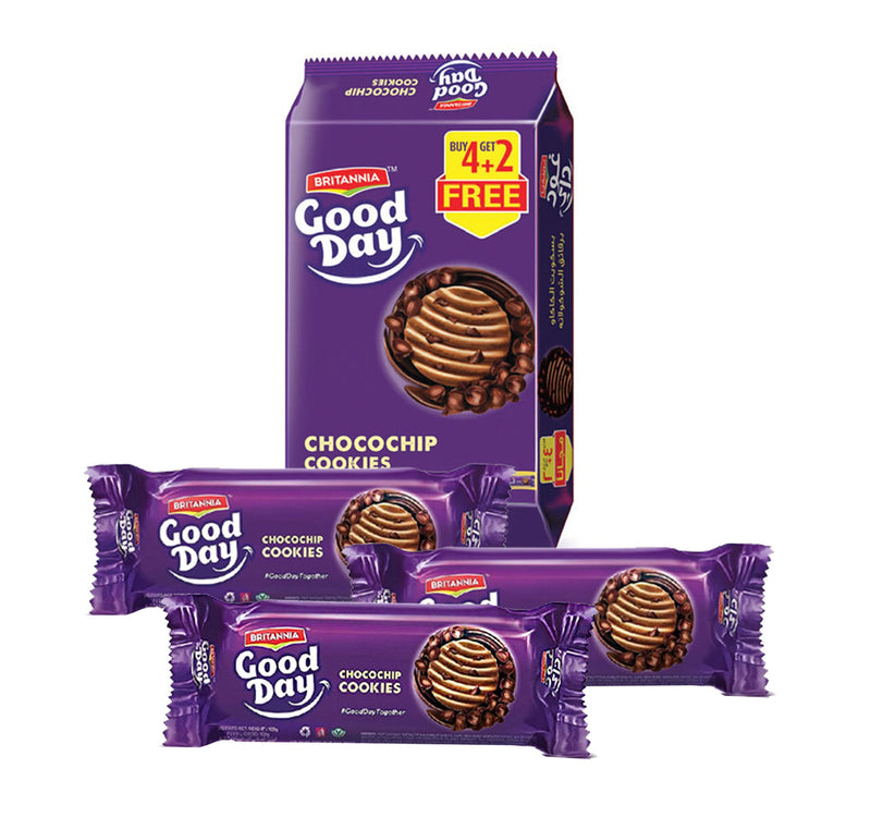 Britannia Good Day Chocochip Cookies Value Pack 6 x 120 g Lulu Hypermarket