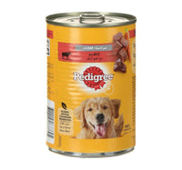 Pedigree Beef Loaf Wet Dog Food Can 400 g