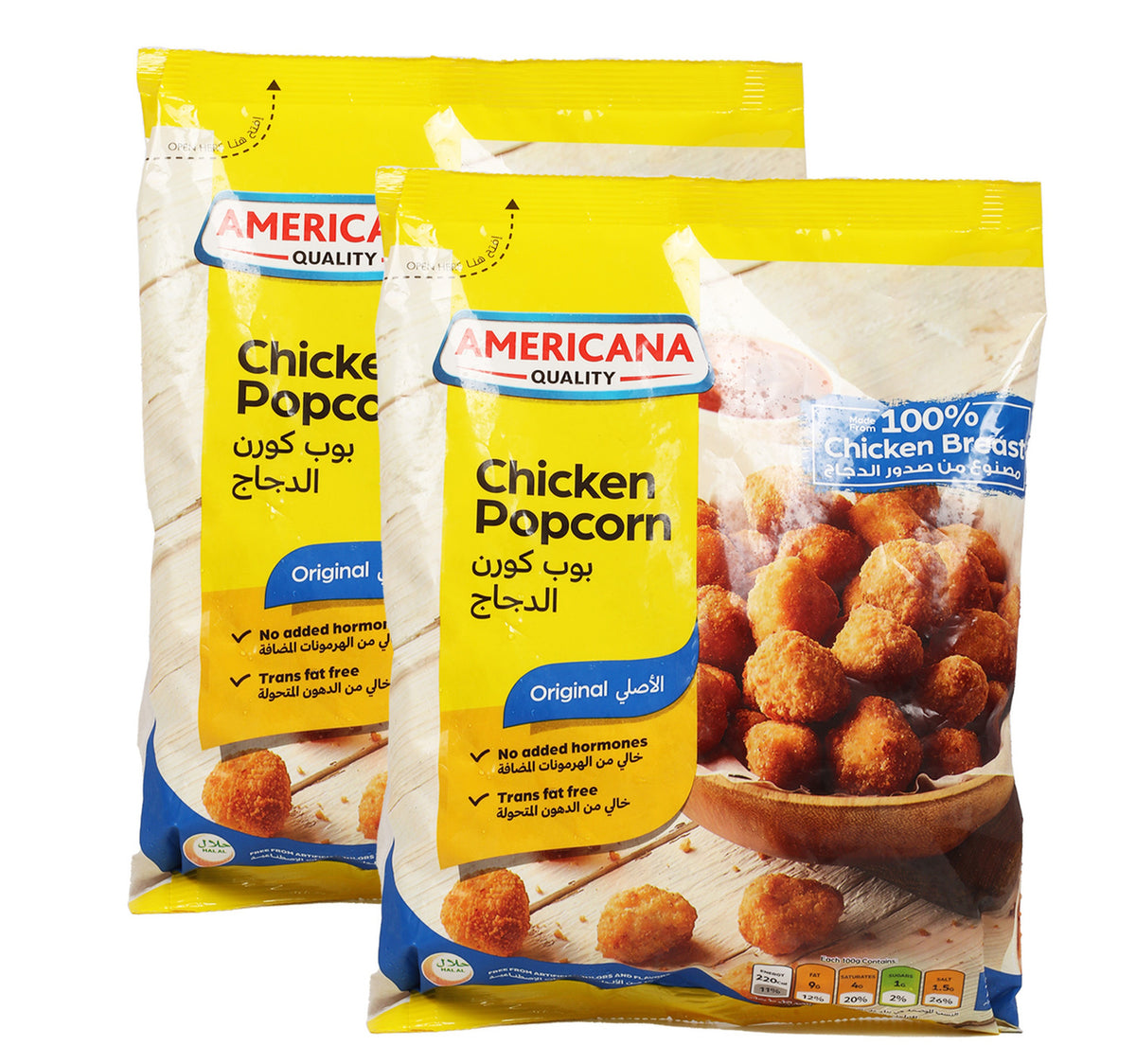 Americana Chicken Popcorn Value Pack 2 x 750 g