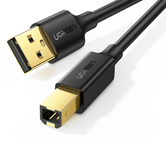 Ugreen USB Printer Cable, 1.5 m, Black, 10350