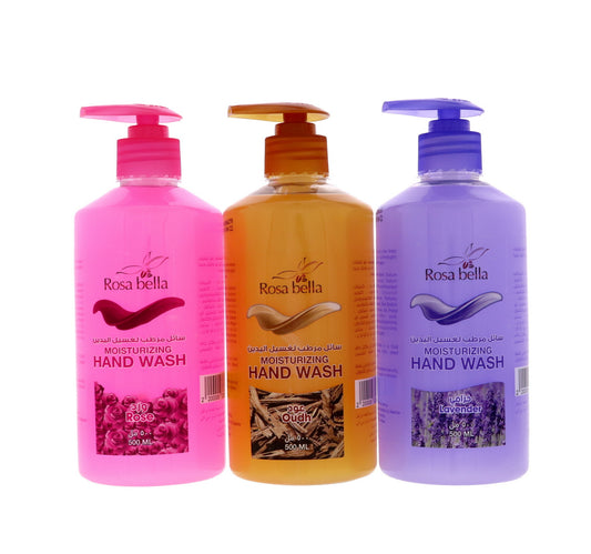 Rosa Bella Moisturizing Hand Wash Assorted Value Pack 3 x 500 ml