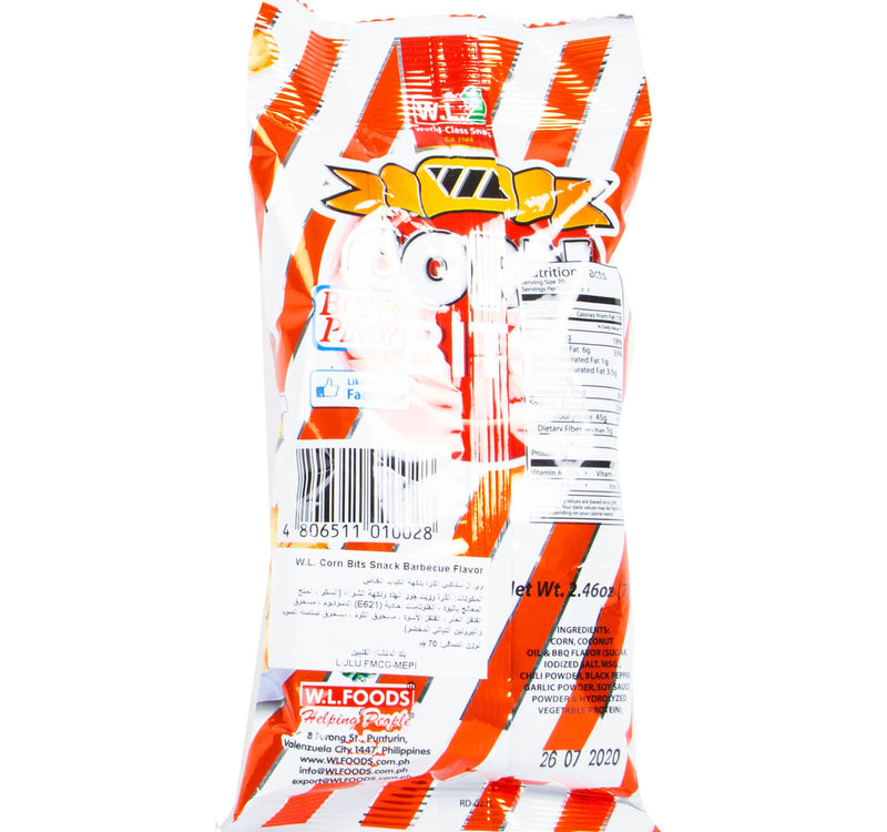WL Corn Bits Snack BBQ Flavor 70 g