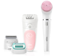 Braun Silk-epil SensoSmart Cordless Wet & Dry Epilator SES 5875 + Face Spa Brush