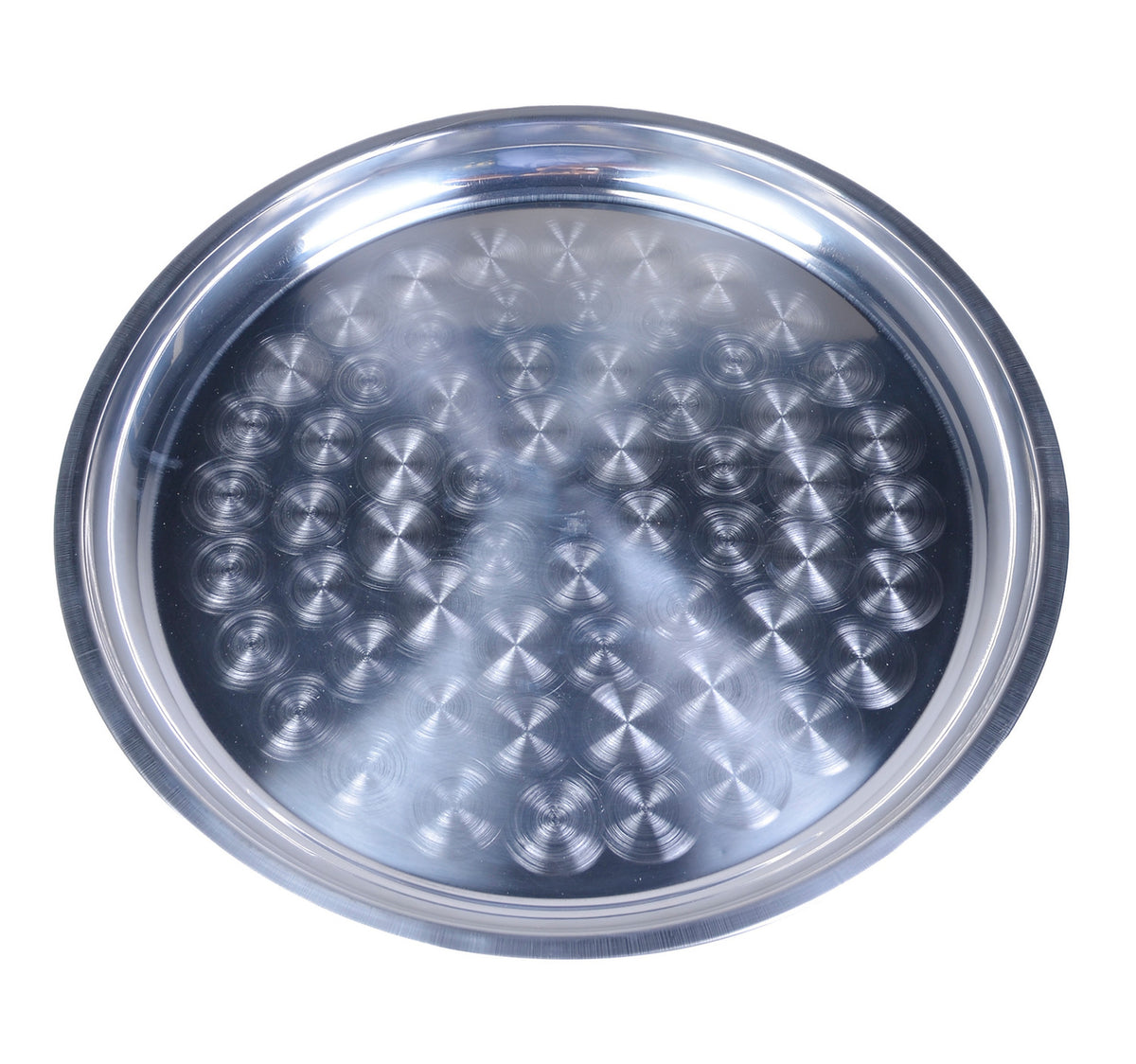 Top Line Stainless Steel Round Tray, 50 cm