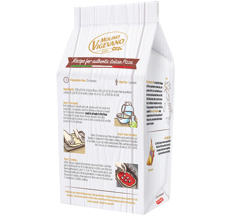 Molino Vigevano Pizza Flour 500 g Lulu Hypermarket