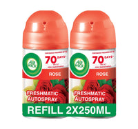 Air Wick Freshmatic Autospray Refill Rose Scent 2 x 250 ml